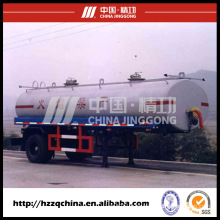 Brand New 17900L Carbon Steel Q345 Tank Trailer for Light Diesel Oil Delivery